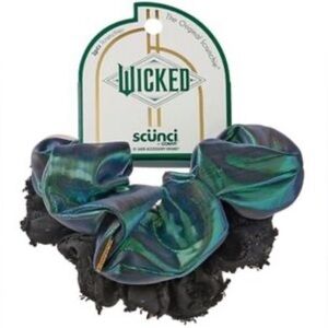 Scunci Wicked Green and Black 2Pcs Hair Set Scrunchies